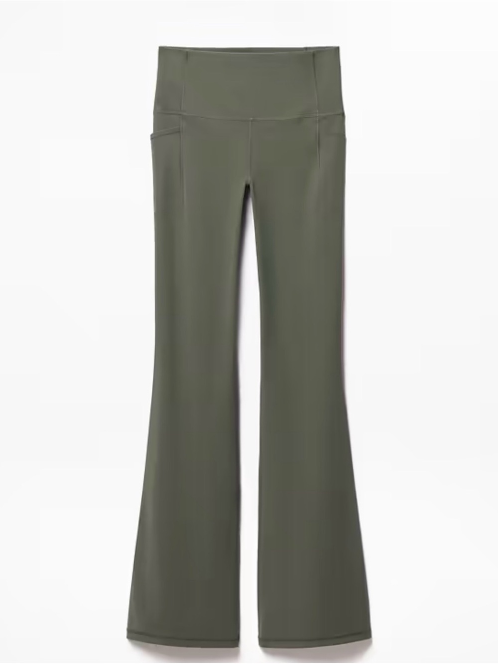 Athleta NWT Salutation Stash Slim Fit Flare Yoga Pant Women’s Size Medium Green